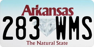 AR license plate 283WMS