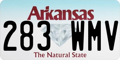 AR license plate 283WMV