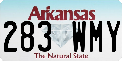 AR license plate 283WMY