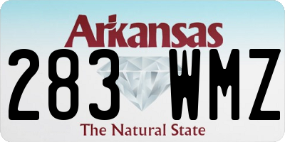 AR license plate 283WMZ