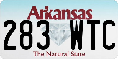 AR license plate 283WTC