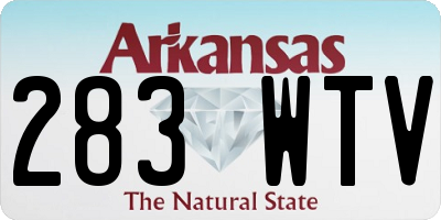 AR license plate 283WTV