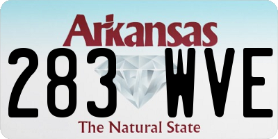 AR license plate 283WVE