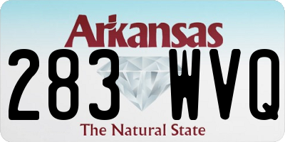 AR license plate 283WVQ