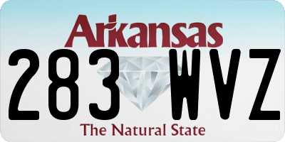 AR license plate 283WVZ