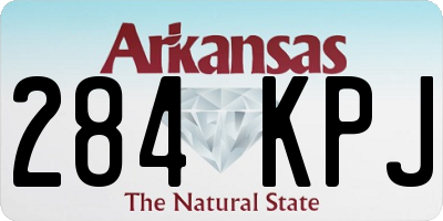 AR license plate 284KPJ