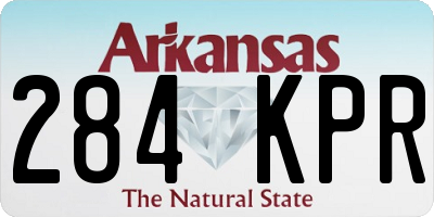 AR license plate 284KPR