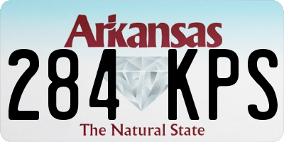 AR license plate 284KPS