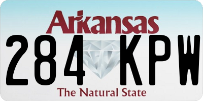 AR license plate 284KPW