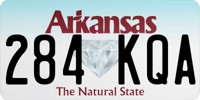 AR license plate 284KQA
