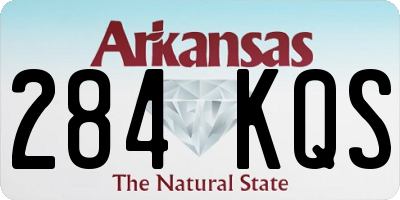 AR license plate 284KQS