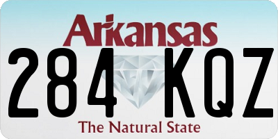 AR license plate 284KQZ