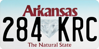 AR license plate 284KRC