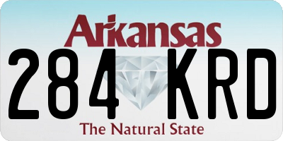 AR license plate 284KRD