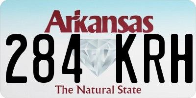 AR license plate 284KRH