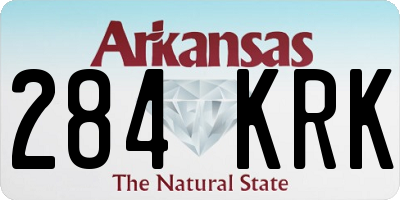 AR license plate 284KRK