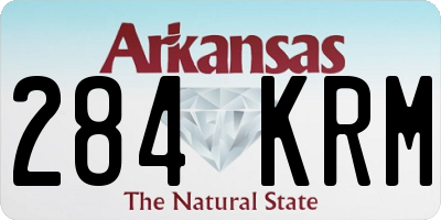 AR license plate 284KRM