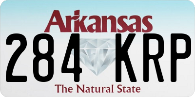 AR license plate 284KRP