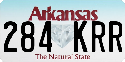 AR license plate 284KRR