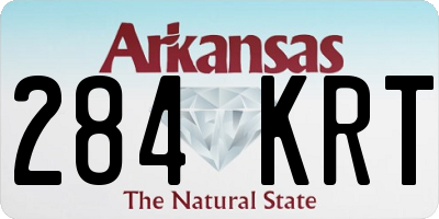 AR license plate 284KRT