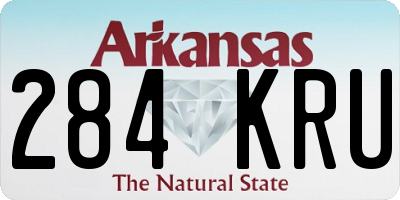 AR license plate 284KRU