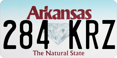 AR license plate 284KRZ