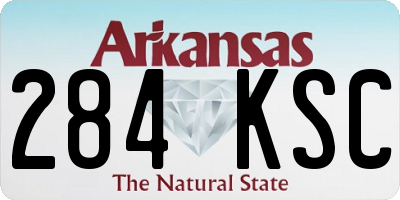 AR license plate 284KSC