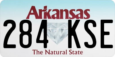 AR license plate 284KSE