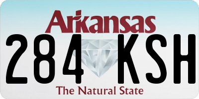 AR license plate 284KSH