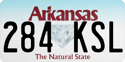 AR license plate 284KSL