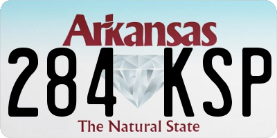 AR license plate 284KSP