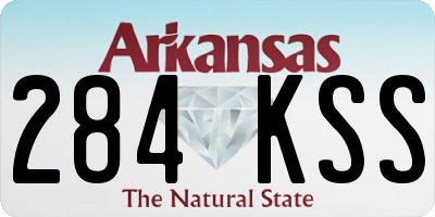 AR license plate 284KSS