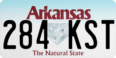 AR license plate 284KST