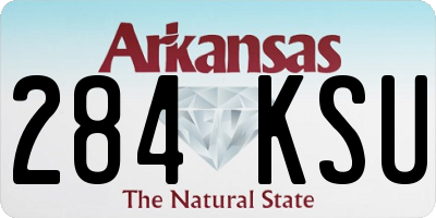 AR license plate 284KSU