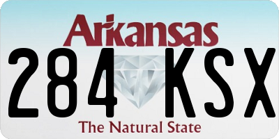 AR license plate 284KSX
