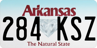 AR license plate 284KSZ