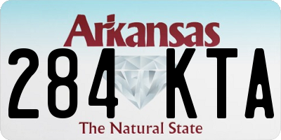 AR license plate 284KTA