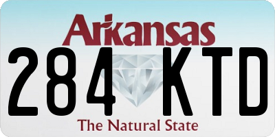 AR license plate 284KTD