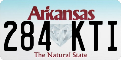 AR license plate 284KTI