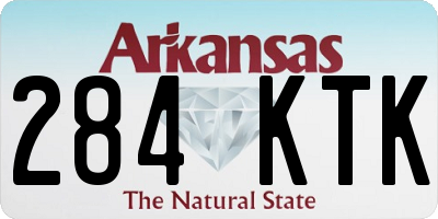 AR license plate 284KTK