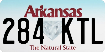 AR license plate 284KTL
