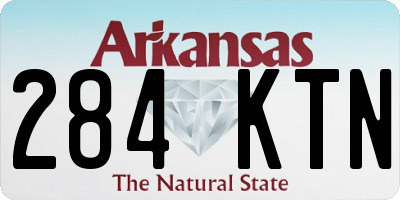 AR license plate 284KTN