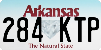 AR license plate 284KTP