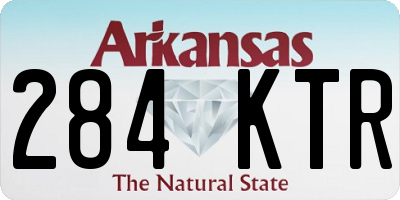 AR license plate 284KTR
