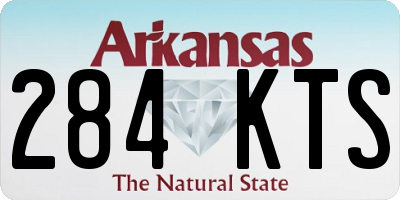 AR license plate 284KTS