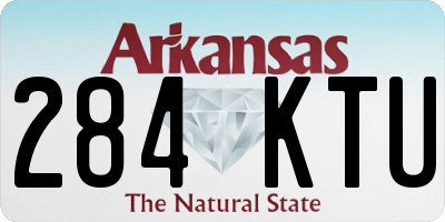 AR license plate 284KTU