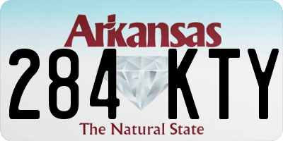 AR license plate 284KTY