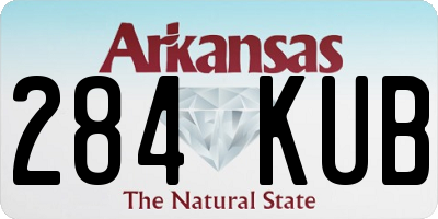 AR license plate 284KUB