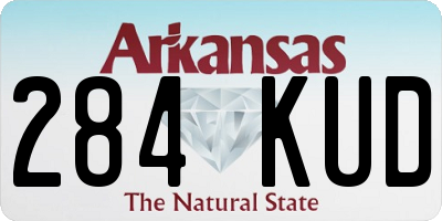 AR license plate 284KUD
