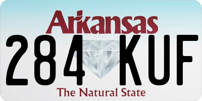 AR license plate 284KUF